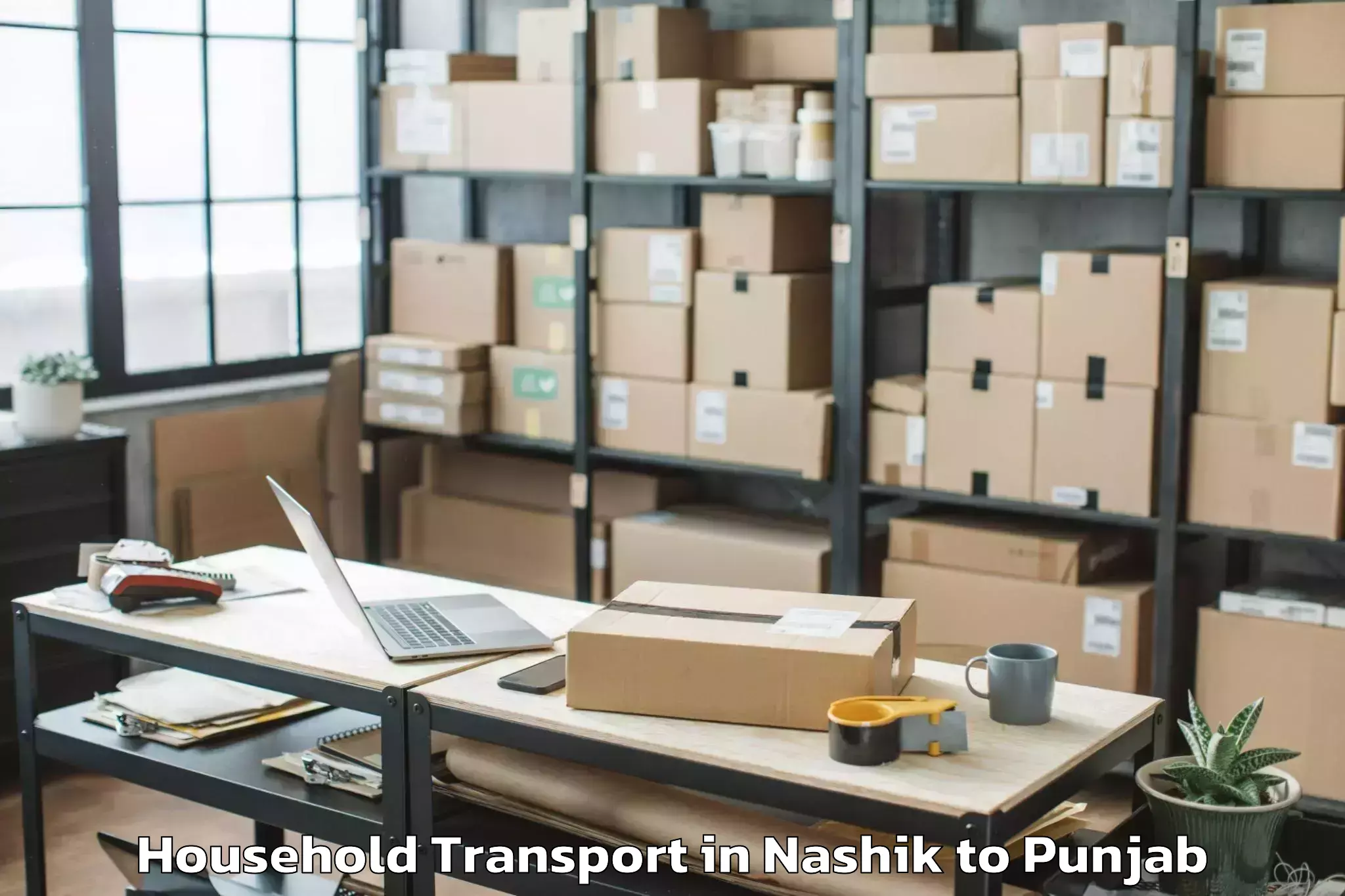 Reliable Nashik to Sanaur Household Transport